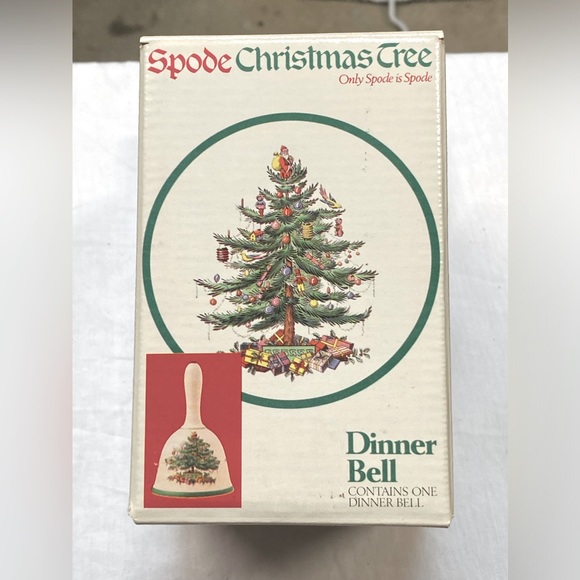 SPODE CHRISTMAS TREE DINNER BELL BRAND NEW IN BOX - Picture 2 of 10